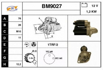 SNRA bm9027 - Стартер