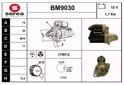 SNRA bm9030 -  Стартер
