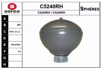 SNRA c5240rh -  Гидроаккумулятор, подвеска / амортизация