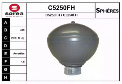 SNRA c5250fh -  Гидроаккумулятор, подвеска / амортизация