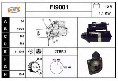 SNRA fi9001 -  Стартер