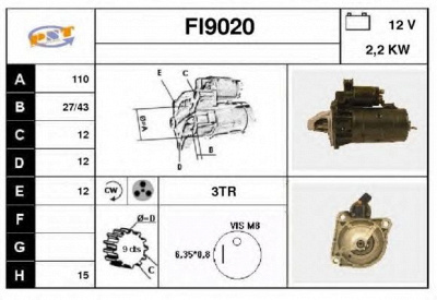 SNRA fi9020 - Стартер