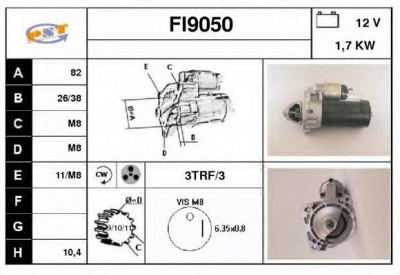 SNRA fi9050 -  Стартер