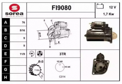 SNRA fi9080 -  Стартер