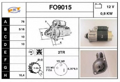 SNRA fo9015 - Стартер