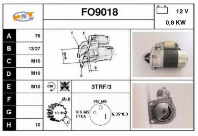 SNRA fo9018 - Стартер
