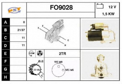 SNRA fo9028 - Стартер