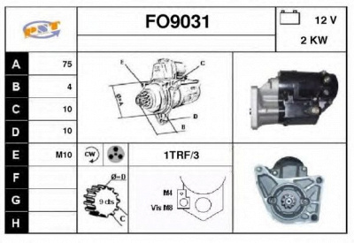 SNRA fo9031 - Стартер