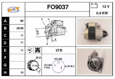 SNRA fo9037 - Стартер