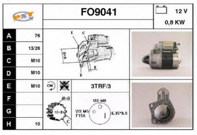 SNRA fo9041 - Стартер