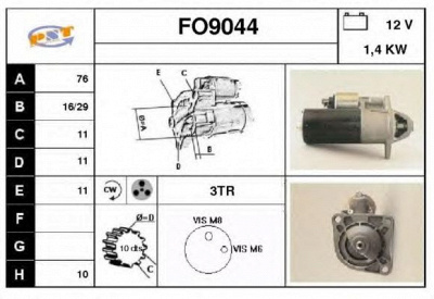 SNRA fo9044 - Стартер