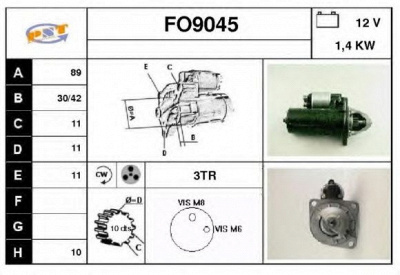 SNRA fo9045 -  Стартер