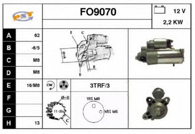 SNRA fo9070 - Стартер
