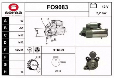 SNRA fo9083 - Стартер