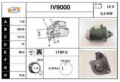 SNRA iv9000 - Стартер