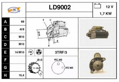 SNRA ld9002 - Стартер