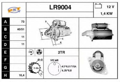 SNRA lr9004 - Стартер
