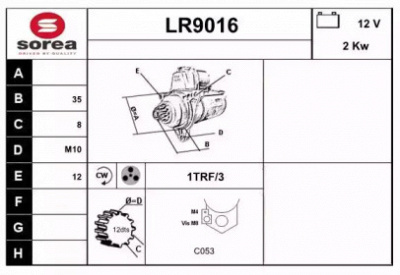SNRA lr9016 -  Стартер