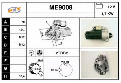 SNRA me9008 -  Стартер