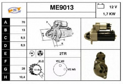 SNRA me9013 -  Стартер