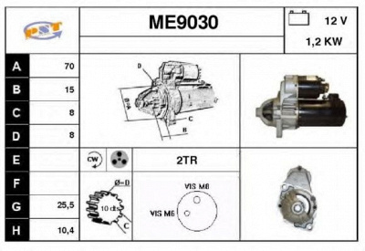 SNRA me9030 -  Стартер