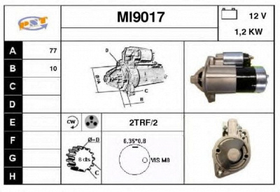 SNRA mi9017 - Стартер