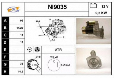 SNRA ni9035 - Стартер
