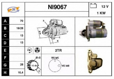 SNRA ni9067 -  Стартер