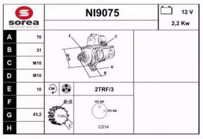 SNRA ni9075 - Стартер