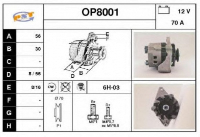 SNRA op8001 - Генератор