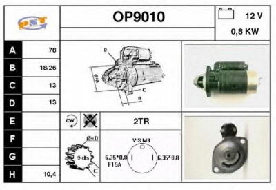 SNRA op9010 -  Стартер