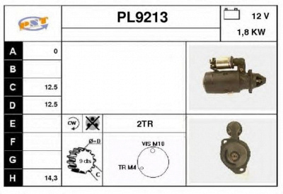 SNRA pl9213 - Стартер