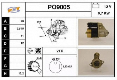 SNRA po9005 -  Стартер