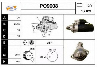 SNRA po9008 - Стартер