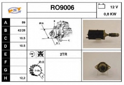 SNRA ro9006 -  Стартер