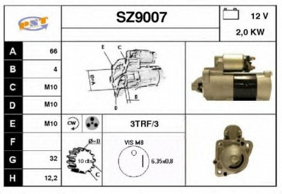 SNRA sz9007 - Стартер