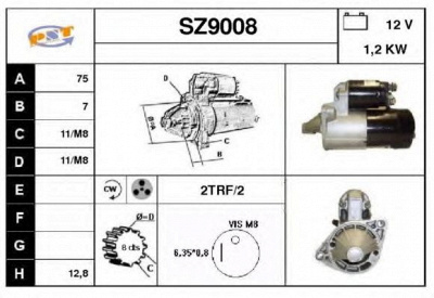 SNRA sz9008 - Стартер