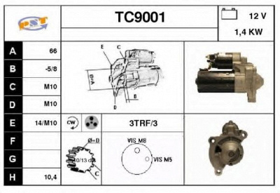 SNRA tc9001 - Стартер
