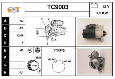SNRA tc9003 - Стартер