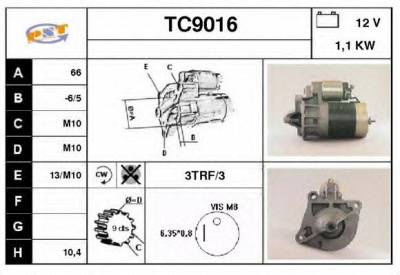 SNRA tc9016 -  Стартер