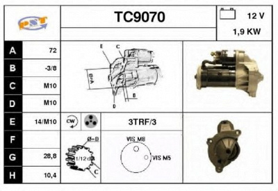 SNRA tc9070 - Стартер