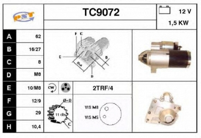 SNRA tc9072 -  Стартер