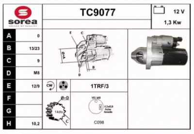 SNRA tc9077 -  Стартер