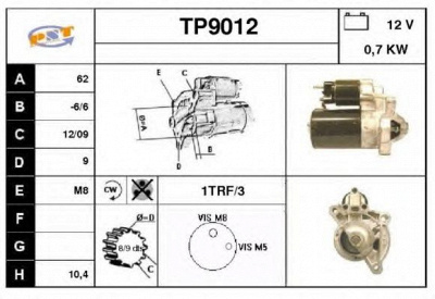 SNRA tp9012 - Стартер