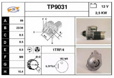 SNRA tp9031 - Стартер