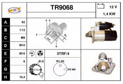 SNRA tr9068 - Стартер