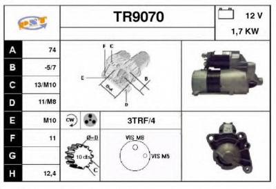 SNRA tr9070 - Стартер