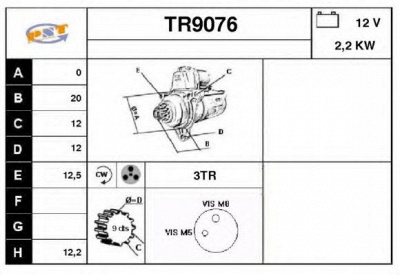 SNRA tr9076 - Стартер
