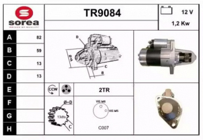 SNRA tr9084 - Стартер