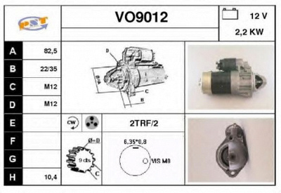 SNRA vo9012 - Стартер